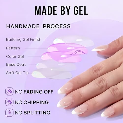 24pcs Black False Nails,Black Press on Nails,Almond Press on N/ails,False N/ails Medium Almond Acrylic Na/ils,P/ress Shiny F/alse Na/ils with Diamond Stars Light Designs Natural Glue Nail - Image 5