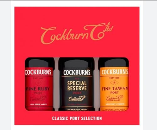 Vintage Marque Cockburns Classic Port Selection Gift Pack 3 x5cl