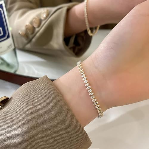 Chaîne de mains strass géométrique pour femmes style gothique - 3