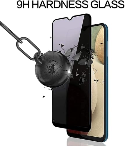 Image of STP FEEL Premium Grade Privacy Tempered Glass Screen Protector Guard Compatible For Lava Shark 5G (6.75 Inch, Pack of 1) Full Edge to Edge Coverage Anti-Spy /Anti-Peeping 9H Hardness