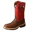 Brown & Flash Red
