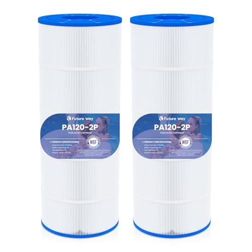 Future Way C1200 Pool Filter Cartridge Replacement for Hayward Star Clear Plus C1200 Replace Pleatco PA120 Hayward CX1200RE Unicel C-8412 120 sq.ft 2 Pack
