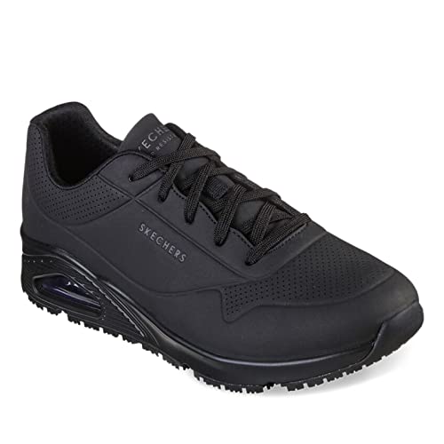 Skechers Men's Work 200054 P Food Service Shoe, Black, 10 Wide