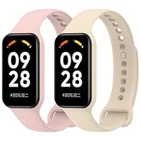Niboow Nylon Bracelet pour Xiaomi Smart Band 8 Active/Redmi Smart Band 2, Hommes Femmes Souple Réglable Sport Respirant Bracelet pour Xiaomi Smart Band 8 Active/Redmi Smart Band 2 - Jaune