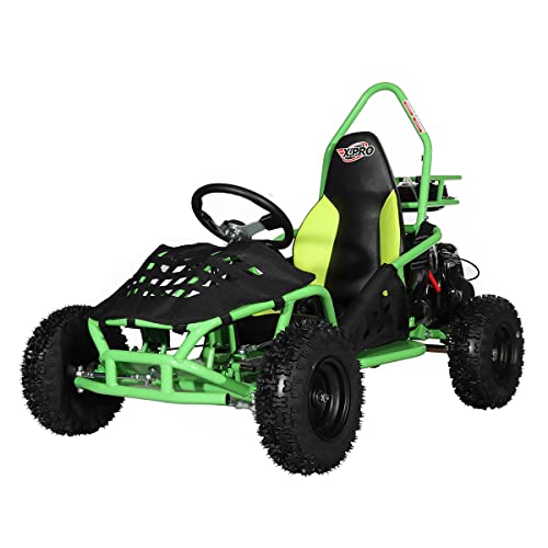 X-PRO Rover 50 Go Kart with Pull Start, Rear Disc Brake with 6' Wheels! (Green)