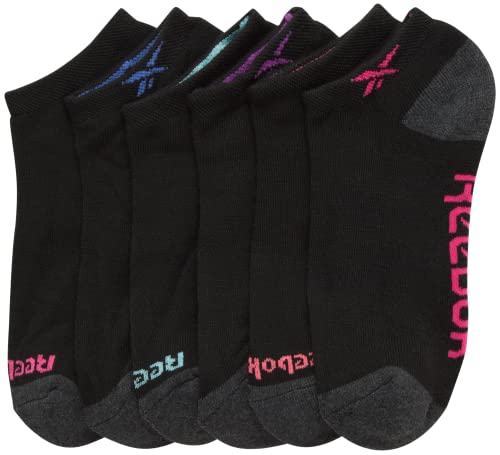 Reebok Women's Low Cut Socks - 6 Pack Performance Cushion Comfort No Show Socks - Breathable Athletic Socks for Women (4-10)4
