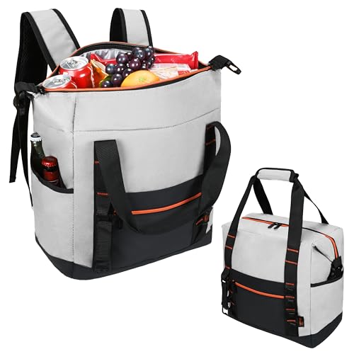 Tirrinia Cooler Backpack Waterproof Insulated for Men & Women,36 Cans Soft Leakproof Cooler Backpack, Portable Cooler for Camping, Beach, Fishing, Picnic, Travel, Outdoor