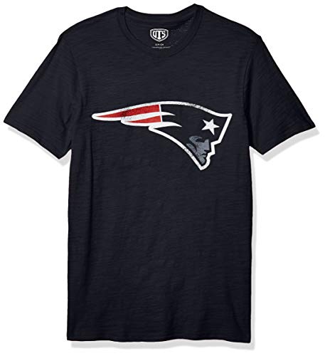 OTS NFL New England Patriots Men s Slub Tee, Logo, Large