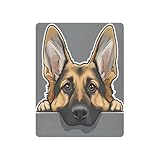 German Shepherd Puppy Gray Fitted Crib Sheet for Boys Girls Baby Bed Sheets for Toddler Mattresses,39 x 27 in