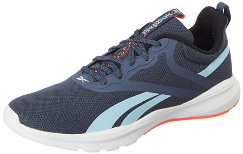 Reebok Mens Amplified Runner M Smoky Indigo/Blue Pearl/CORE Black/Orange Flare Sneaker - 7 UK (IQ7028) (B0C9CQ3N11) Amazon Price History, Amazon Price Tracker