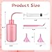 Snow Globe Tumbler Supplies, 1 Plastic Squeeze Bottle, 2 Small Funnel, 1 Bent Syringes, 1 Tweezers for DIY Making Glitter Snow Globe Tumbler, Snow Globe Tumbler Starter Kit (Cups Not Included)