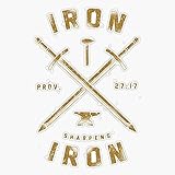 Vision Signs Iron Sharpens Iron Bumper Sticker Vinyl Decal 5inch