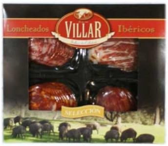 Iberico Ham, Salami, Chorizo and Cured Pork loin. Selection of Spanish iberian Delicatessen - 200 Grs