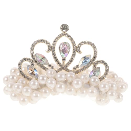 Chouchou élastique couronne et perles idéal pour sublimer vos coiffures du quotidien