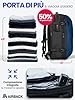 Airback Zaino Sottovuoto Viaggio con Pompa - 22-48L, con Borsa da Toilette, Zaino Bagaglio a Mano con Sottovuoto per Cabina, Zaino Viaggio Leggero, Espandibile, Comodo e Resistente All'acqua, Blu