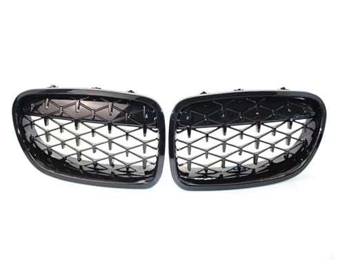 Grille pare-choc avant centrale plastique ABS noir argent pour capot F10