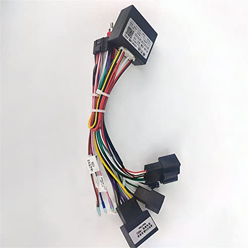 Car for Audio 16pin Wiring Harness with Canbus Box for Chevrolet Sail 3 Aftermarket Stereo Installation Wire Adapter
