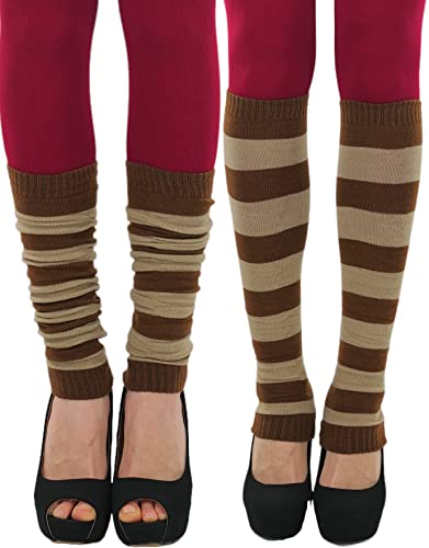 Image of ToBeInStyle Women's Long Over The Knee Leg Warmers Bright Thigh High