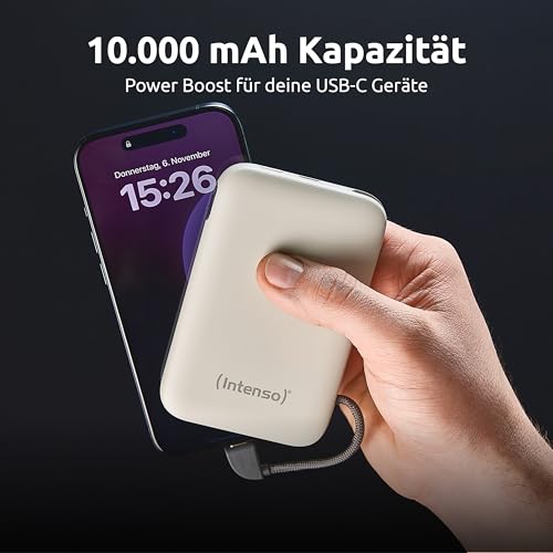Intenso S10000 Powerbank 10.000 mAh - USB-C Kabel integriert - 20W PD – Ansicht 4