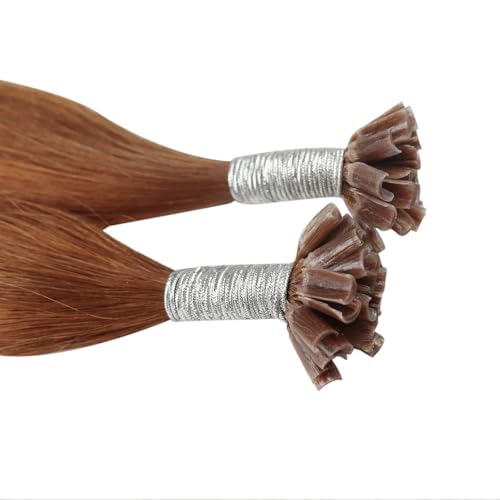Image of YoungSee U tip Hair Extensions Human Hair Copper 22 Inch 50g 50 Strands
