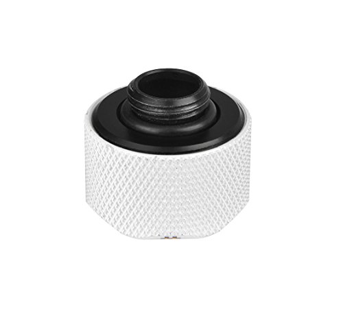 Image of Thermaltake Pacific White 4 Build-in O-Rings C-ProG1 /4 PETG 16mm OD Compression Fitting CL-W211-CU00WT-A (Pack of 2)