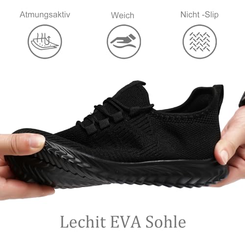 QIJGS Schuhe Damen Turnschuhe Sportschuhe Sneakers Laufschuhe Damenschuhe Straßenlaufschuhe Outdoor Fitnessschuhe Tennisschuhe Wanderschuhe Damen leicht – Bild 4