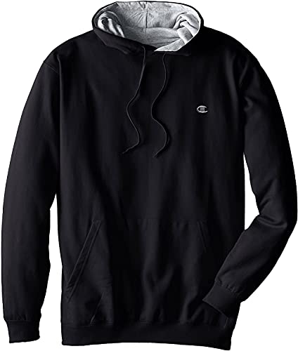 Champion Hoodies For Men, Big And Tall Mens Pullover Fleece Hoodies For Men Black