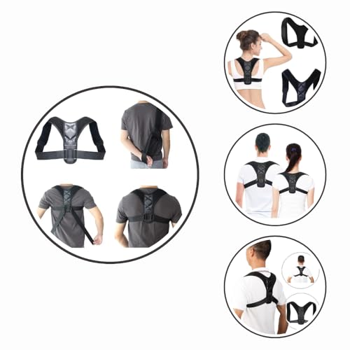 Corretor Postural Lombar Unissex Colete Ajustável Para Alinhamento De Ombro Coluna Masculino Feminin