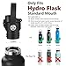 Auto Flip Lid for Hydro Flask Standard Mouth Bottle, Spout lid for HydroFlask Narrow Mouth Bottle, Replacement Lid with Button Lock, Black