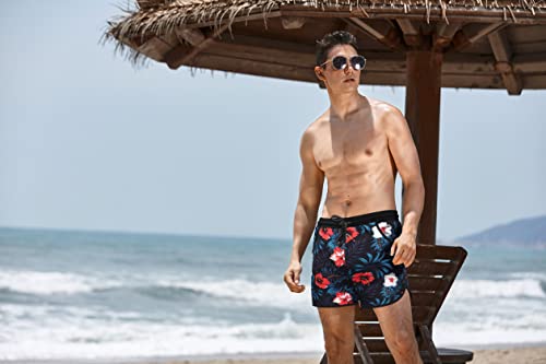 Coofandy Men's Swim Trunks Shorts Fashion Boyshorts Swimwear Square Leg Pocket #TOP1