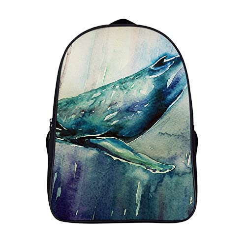 Sac à dos ados soulageant les épaules avec motif baleine originale