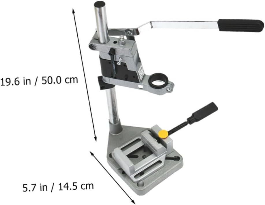 jojofuny Adjustable Single Hole Drill Press Stand Bench Clamp Holder Iron Base for Hand Drill Power Tool Accessories