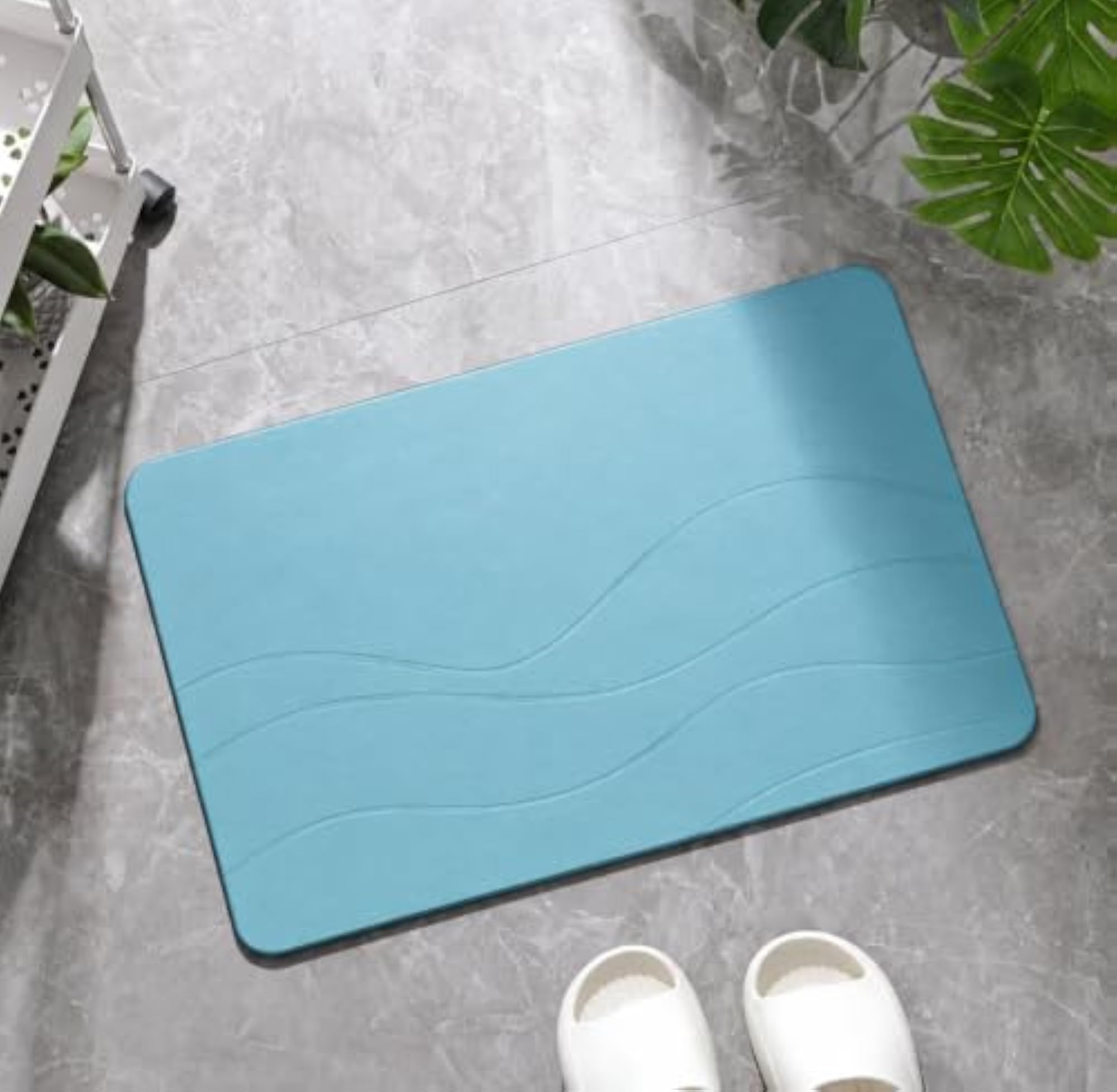 Eco-Friendly Drying Stone Bath Mats, Superior Absorbency
