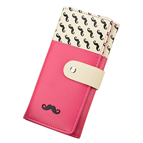 Aulei Geldbörse Portemonnaie Geldbeutel Lang Börse Portmonee Kunstleder Mode Damen