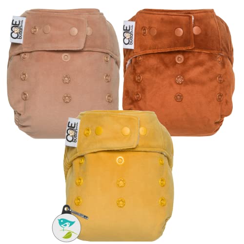 Image of GroVia Buttah O.N.E. Reusable Baby Cloth Diaper - 3 Pack (Color Mix 9)