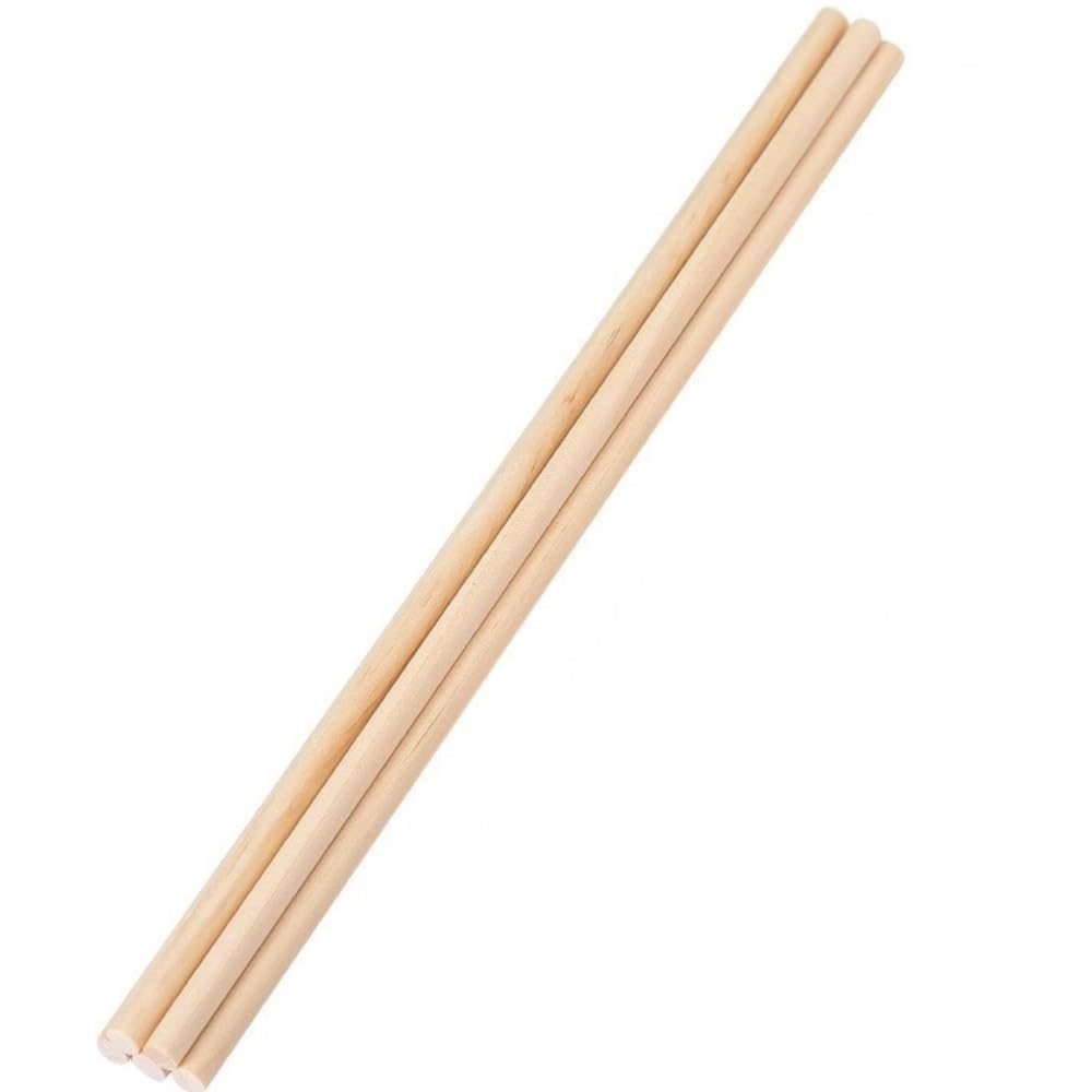 50szt. Naturalne drewniane okrągłe patyczki do majsterkowania, średnica 0,5 cm, długość 20 cm(20x0.5cm)