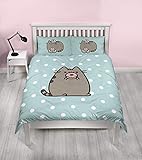 Pusheen Doughnut Design Duvet Cover | Reversible Two Sided Official Bedding Duvet Cover with Matching Pillow Case (UK Double/US Full)