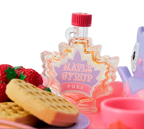 American Girl WellieWishers 14.5-inch Doll Breakfast in Bed Tray Playset with Tea Set and Breakfast Food, For Ages 4+