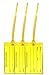 3 Yellow Luggage Tags - Made in USA