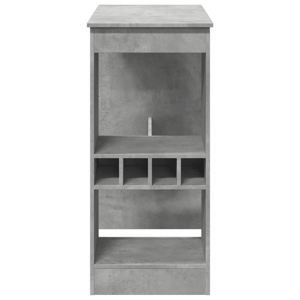 vidaXL Bartafel met rekken 90x40x103,5 cm hout sonoma eikenkleur, statafel, hoge tafel, keukenbar, statafeltje, keukentafel, bistrotafel, bar tafel
