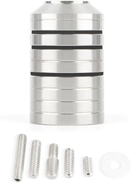 Kit contrappeso per arco in acciaio inox, 280 g, per archi composti e regolari, pesi di bilanciamento per riduzione delle vibrazioni con viti (argento) - 1