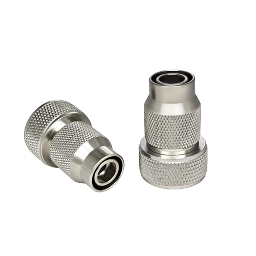 G-Sunny 2-Pack All Metal 1/2Drip Irrigation Tubing to Faucet/Garden Hose Adapter 3/4 to 1/2 Irrigation Hose Adapter for Most 1/2drip irrigation tubing