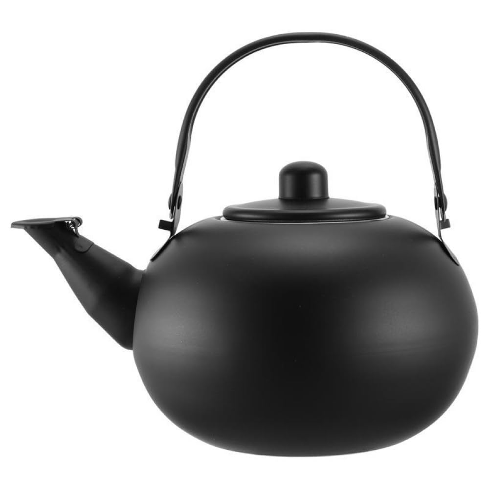 1L/1.2L/1.5L Black Stainless Steel Water Kettle with Whistle, Stovetop Tea Pot for Hot Water Boiling(1.5L)
