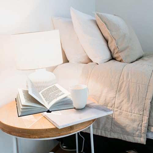 Support de livres mains libres BETOOKY en acrylique transparent pour une lecture confortable