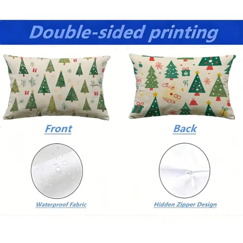 Fundas Cojín de Jardín Impermeables 40x60 rectangular para bancos exteriores beige 3