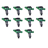 aspersor impacto o turbina Fabricado en plástico Riegoprofesional Aspersor agrícola 1/2\" Sectorial plástico Aspersor de Impacto agricola de bajo caudal, Rosca Macho Pack de 10 Unidades