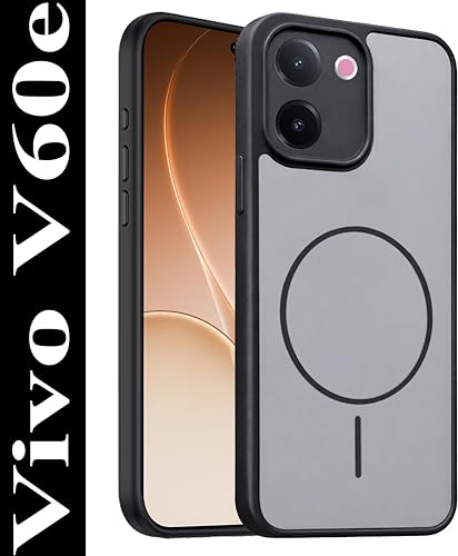 Image of AeoFit Ultra Slim-Fit Back Cover for vivo V60e 5G |Hard PC Case Cover| Ultra-Thin & Light Weight Case Cover for vivo V60e 5G (Black)