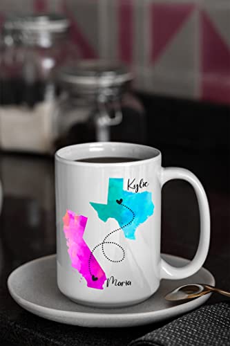 Taza de café personalizada de cerámica 15 oz miniatura 6