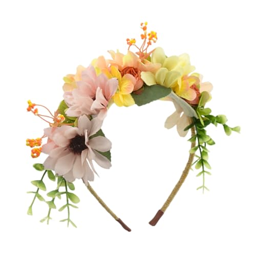 1 Pieza De Diadema De Flores Simulada, Diadema Elee, Accesorios De Fotos, Accesorios Para Vestidos De Novia, Accesorios Para El Cabello Para Mujeres.