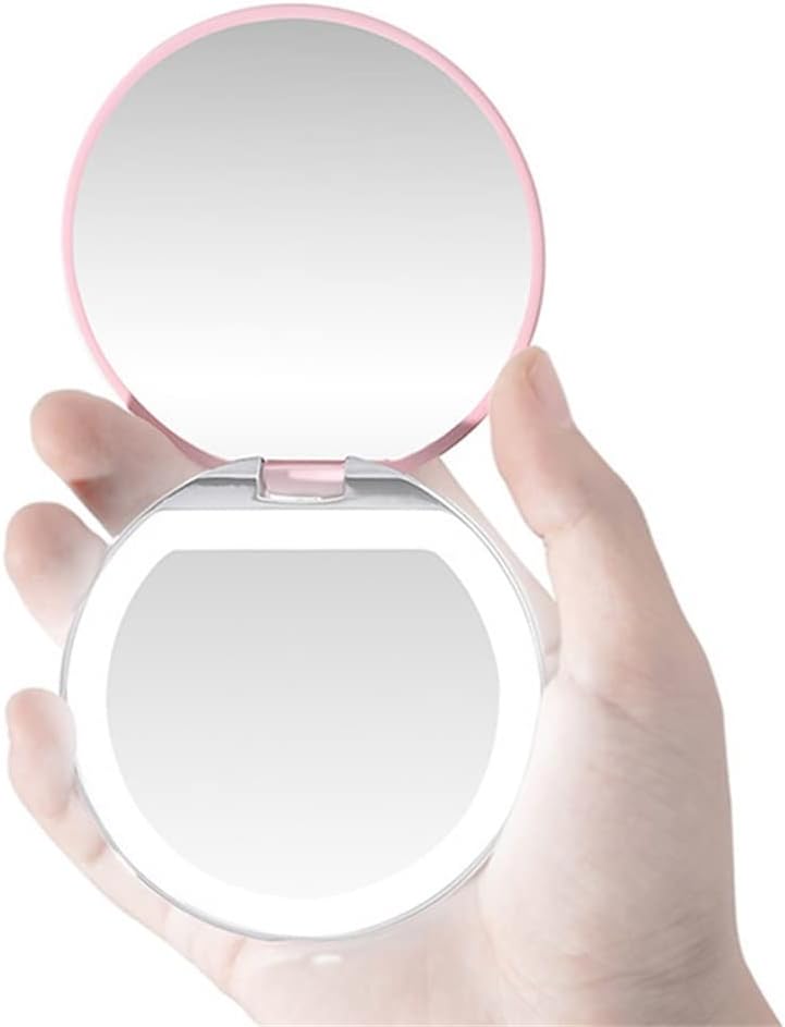 Portable Mini Vanity Compact Pocket Foldable with LED Light Gift